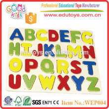 2015 New Wooden Capital Letter Puzzle, Hot Sale Colorful Capital Letter Puzzle